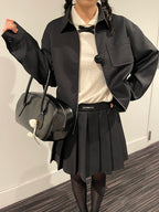 PFF GIRL White Sailor Collar Ribbon Knitwear
