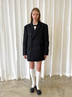 PFF GIRL White Sailor Collar Ribbon Knitwear