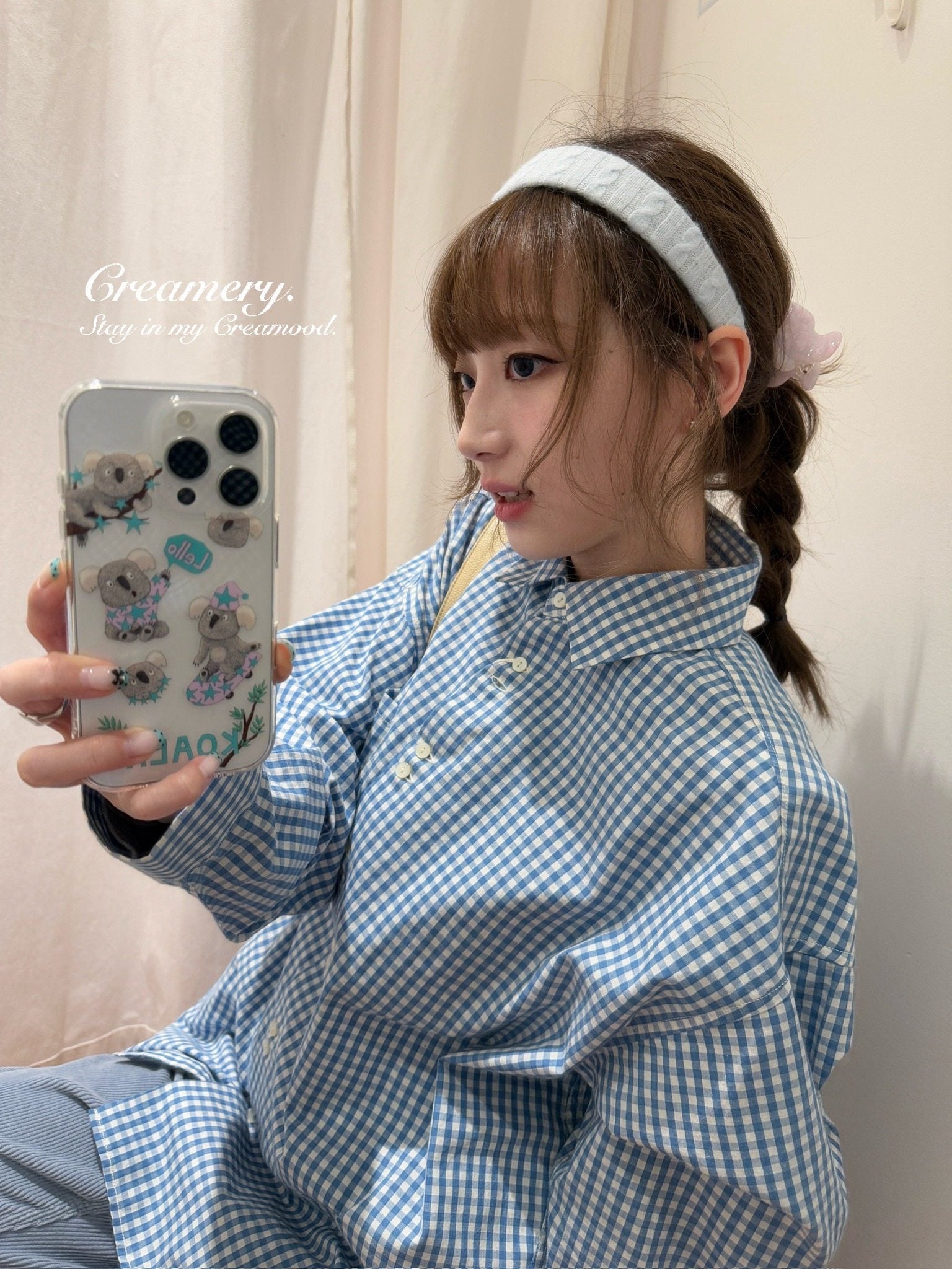 Creamery Retro Cable Knit Wool Hairband (4 colors)