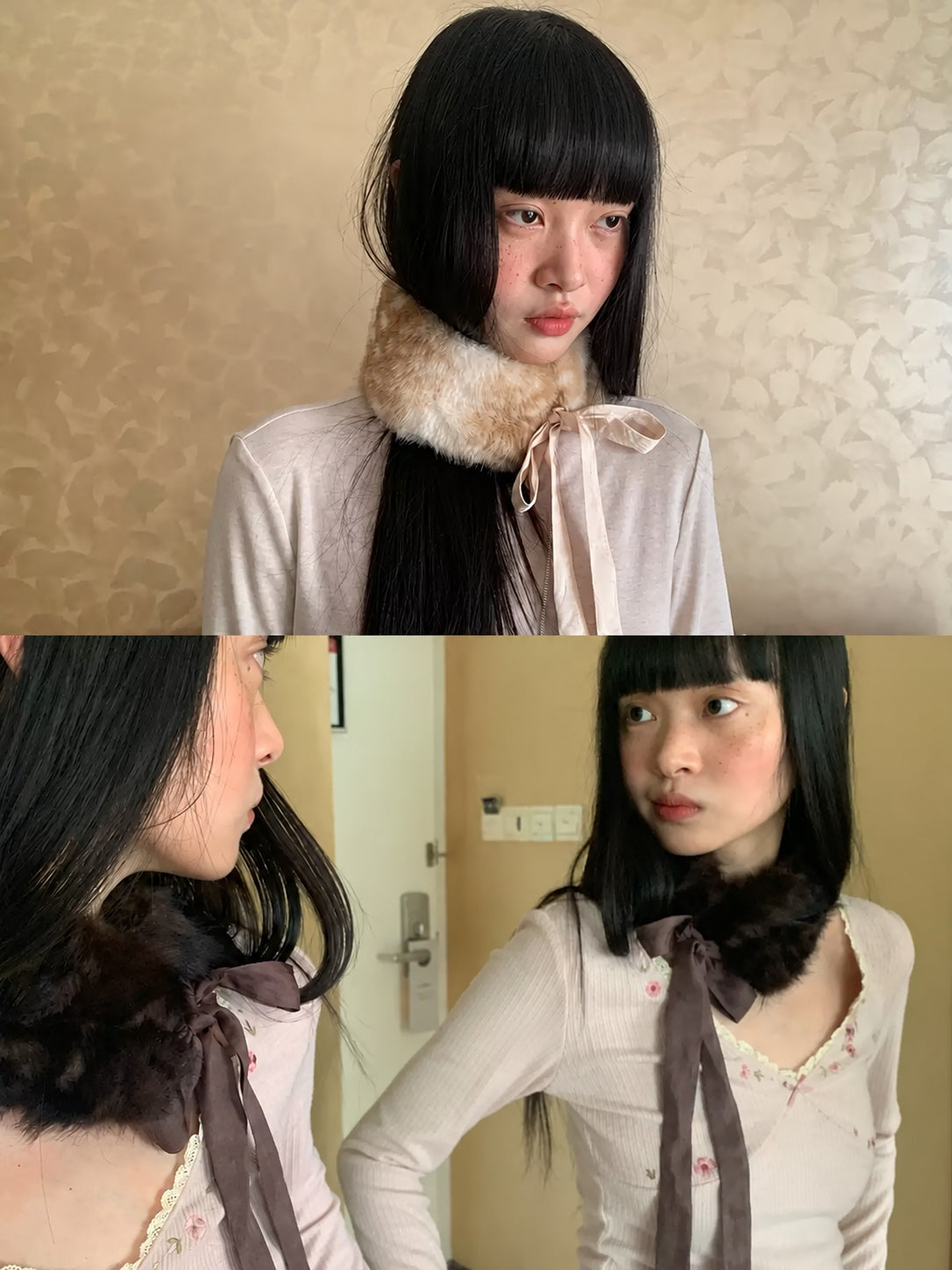 Plush Tie Neck Warmer