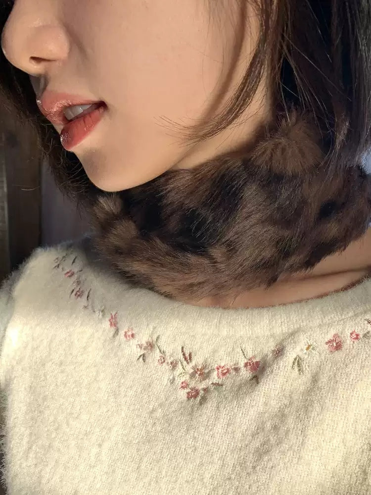 Plush Tie Neck Warmer