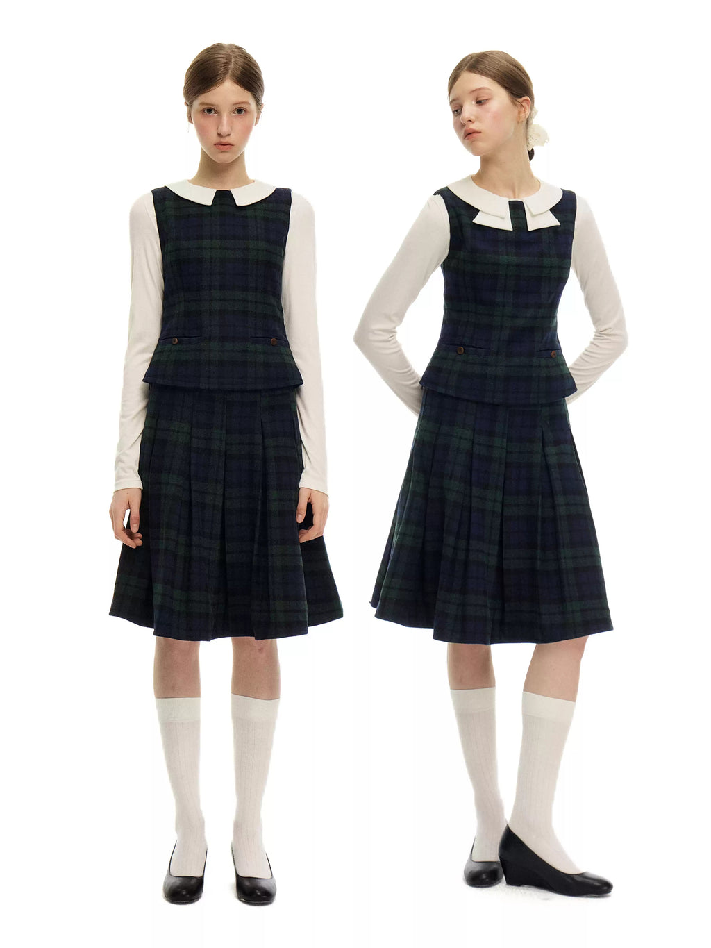 Convertible Bow Collar Long Sleeve Top