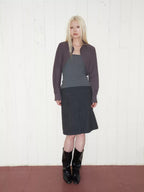 Cropped Shirt and Ruched Bandeau Top Set