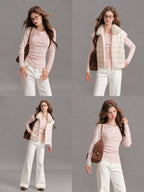 Wool Blend Lace Trimmed Layered Knit Top