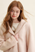 Wool Blend Double-Zip Hooded Jacket