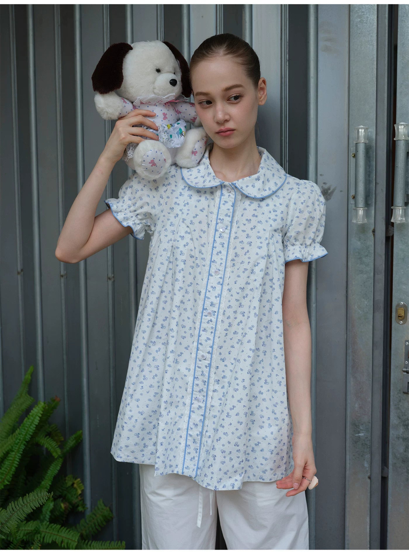 SOOMIE Floral Puff Sleeve Top