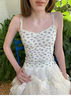 SOOMIE Floral Trim Camisole Top