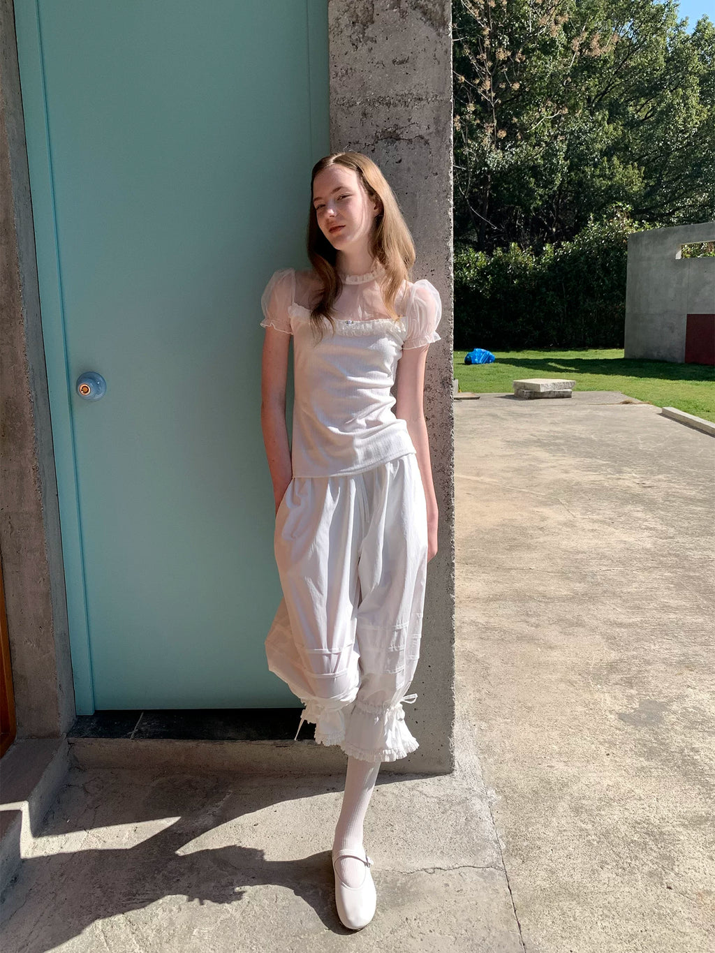 SOOMIE Cotton Lace Tank Top