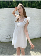 SOOMIE Floral Frill Sleeve Top