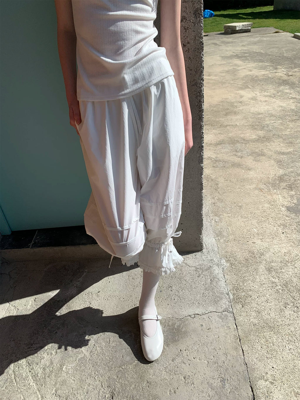 SOOMIE Cotton Lace Tank Top