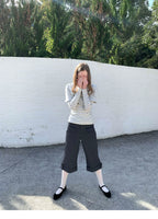 SOOMIE Low-Rise Wool Wide Pants