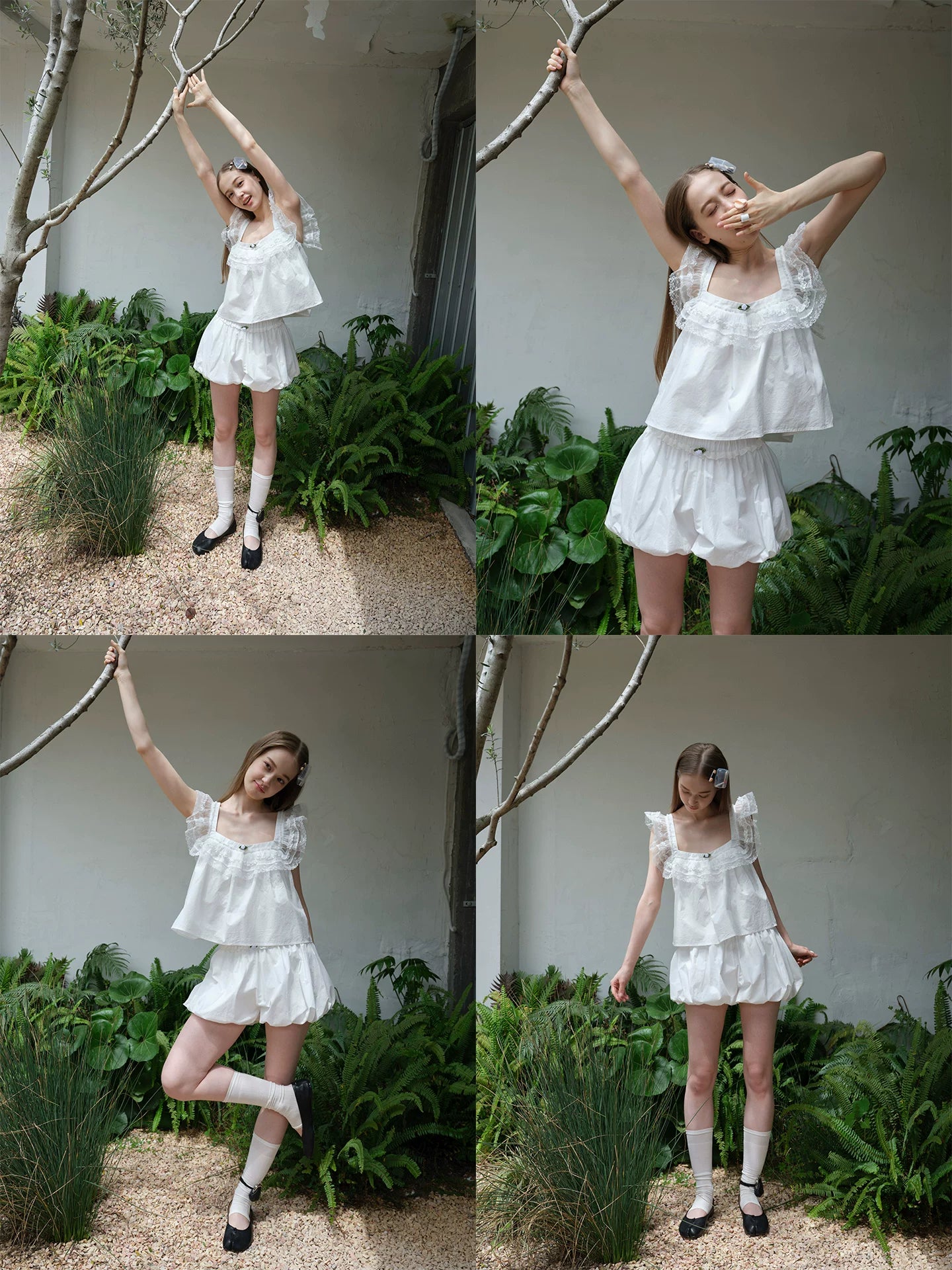 SOOMIE Floral Lace Crop Top
