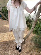 SOOMIE Cotton Lace Tank Top