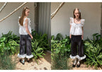 SOOMIE Floral Lace Crop Top