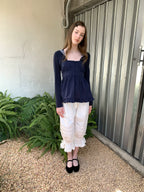 SOOMIE Cotton Lace Tank Top