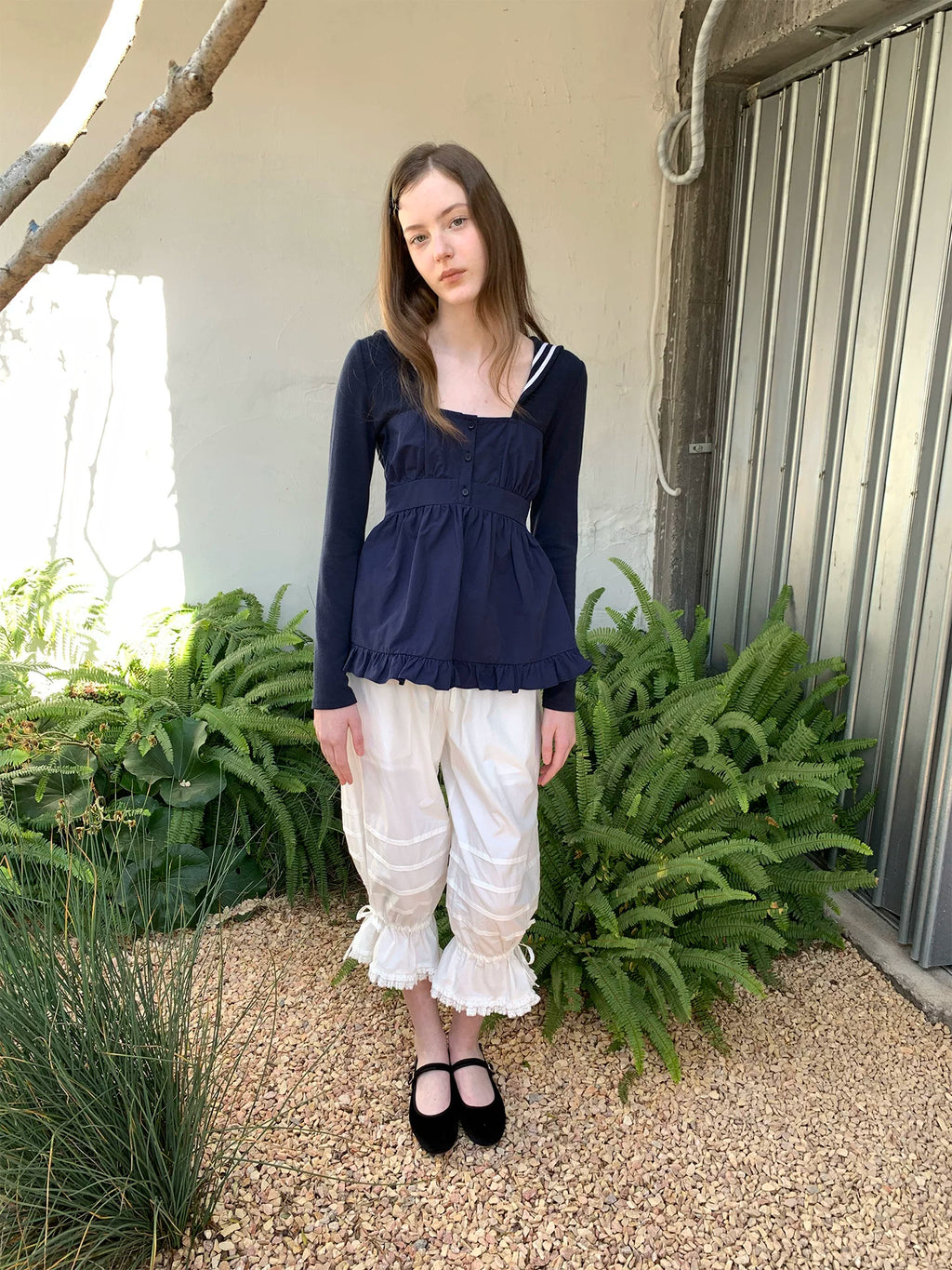 SOOMIE Cotton Lace Tank Top