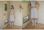 SOOMIE Check Babydoll Blouse