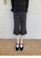 SOOMIE Low-Rise Wool Wide Pants