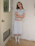 SOOMIE Check Babydoll Blouse