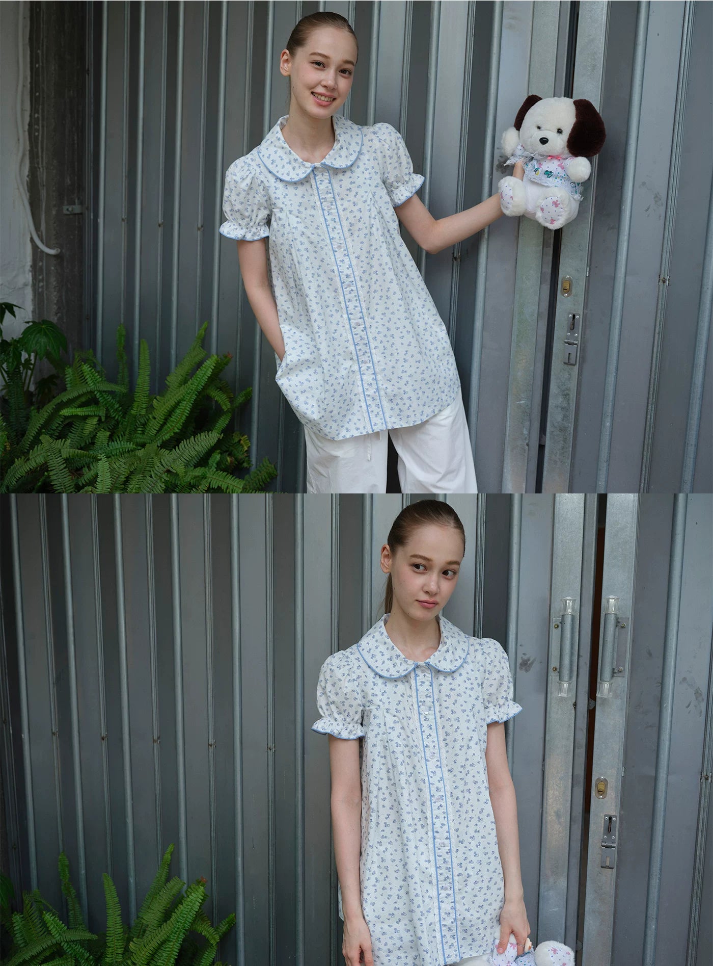 SOOMIE Floral Puff Sleeve Top