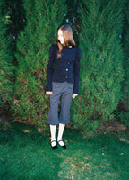 SOOMIE Low-Rise Wool Wide Pants