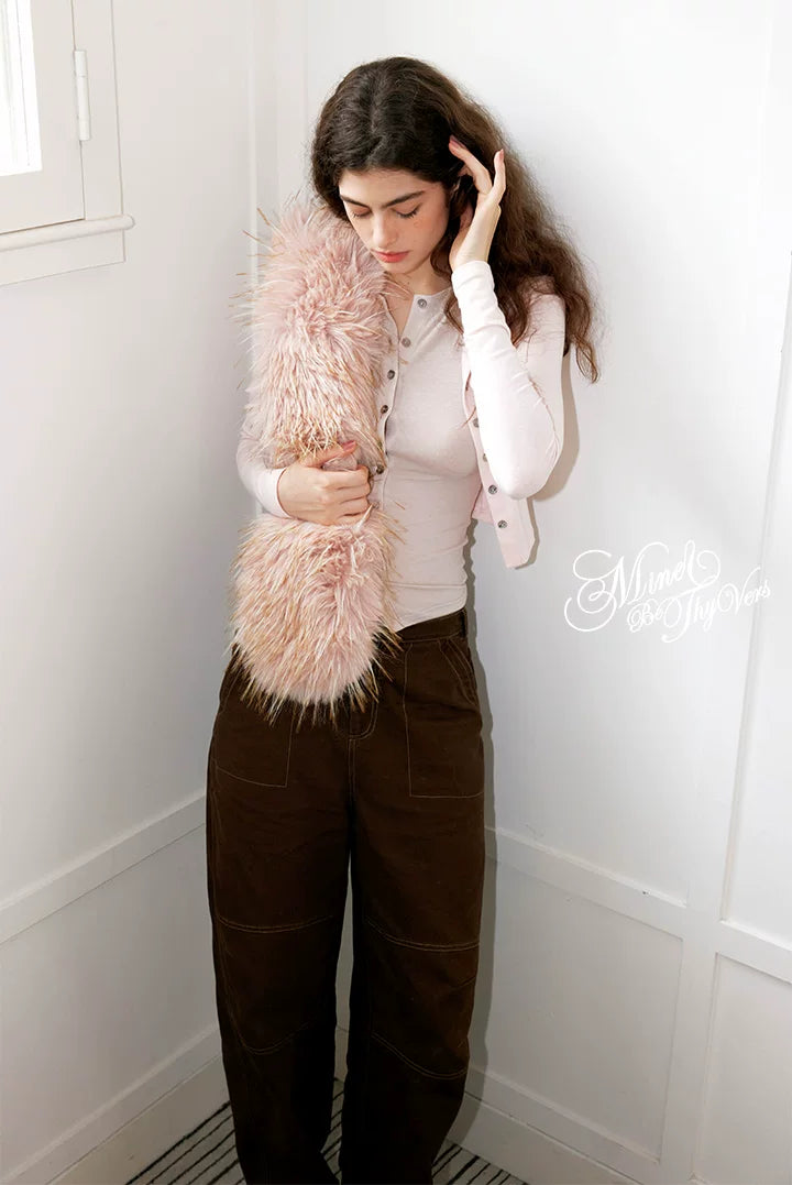 Two-Tone Knit Cardigan