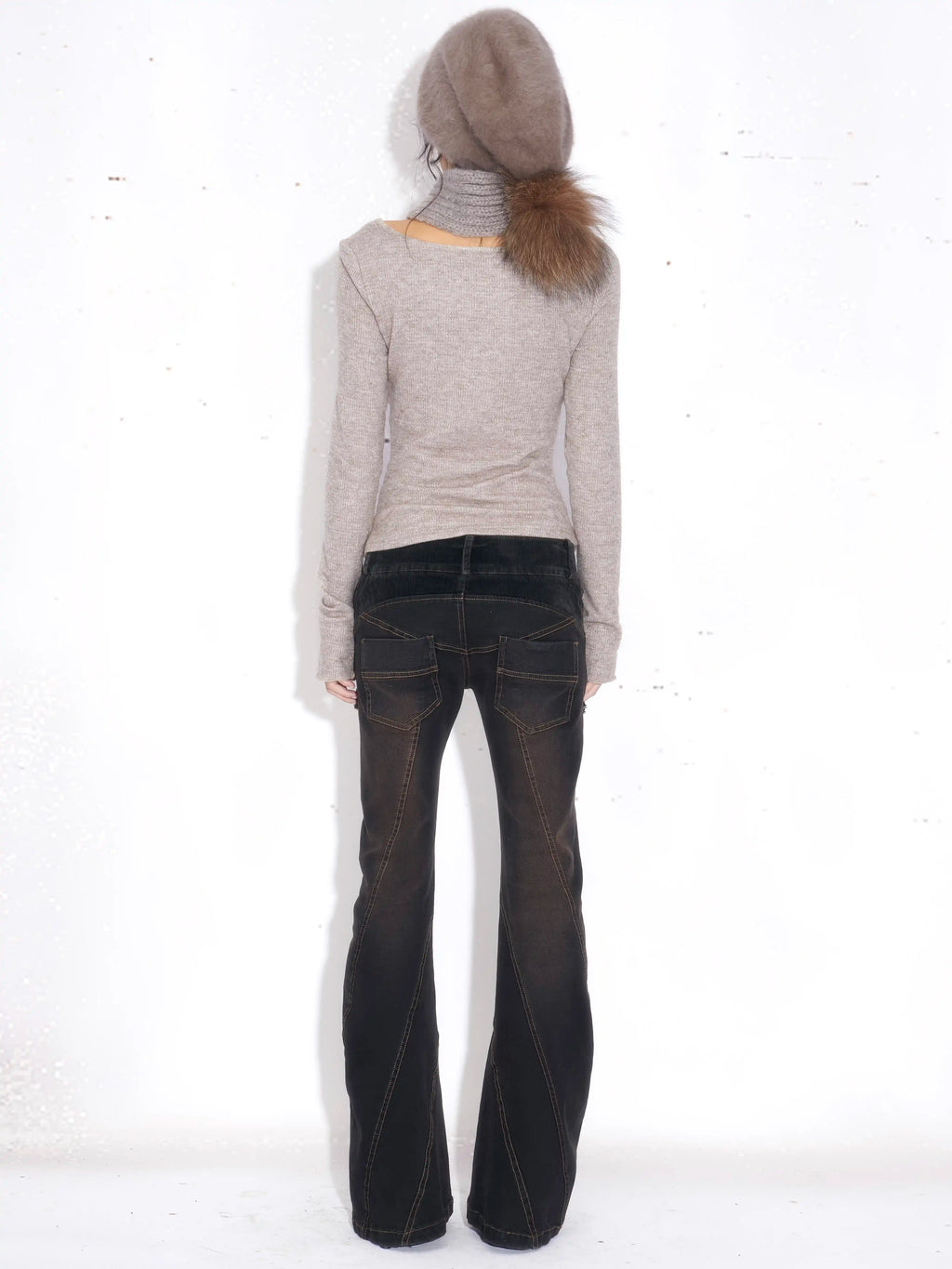 Rhinestone and Lace Layered Knit Top
