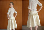 SOOMIE Ribbon Zip Midi Skirt
