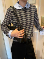 Blue Peter Pan Collar Shirt