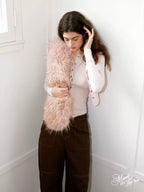 Two-Tone Knit Cardigan
