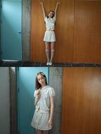 SOOMIE Floral Puff Sleeve Blouse