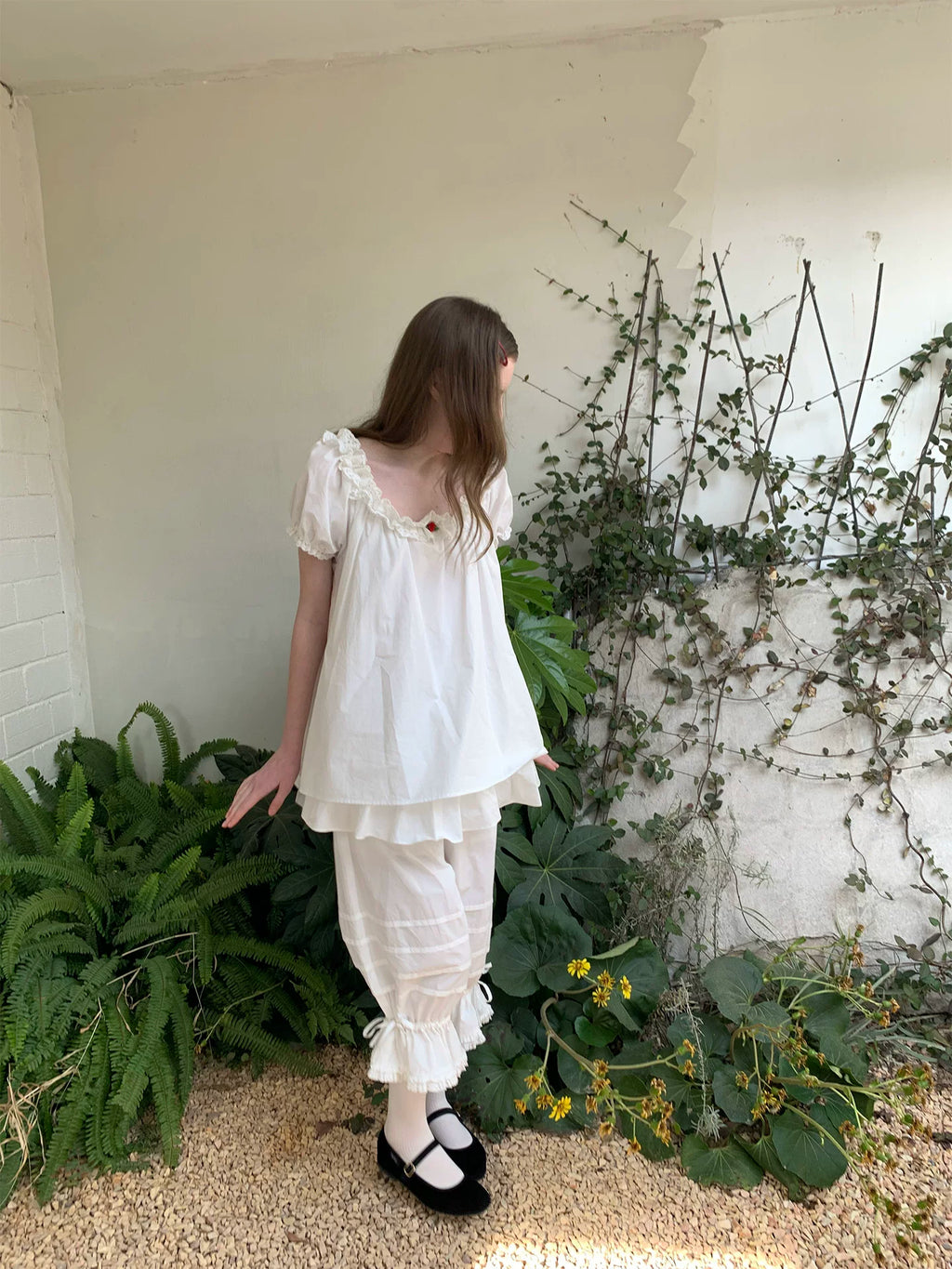 SOOMIE Cotton Lace Tank Top