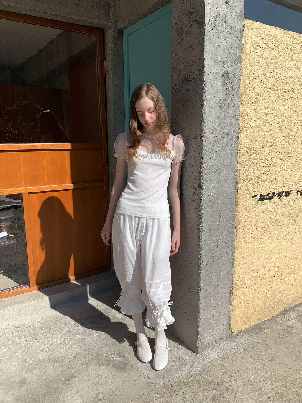 SOOMIE Cotton Lace Tank Top
