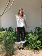 SOOMIE Floral Lace Crop Top