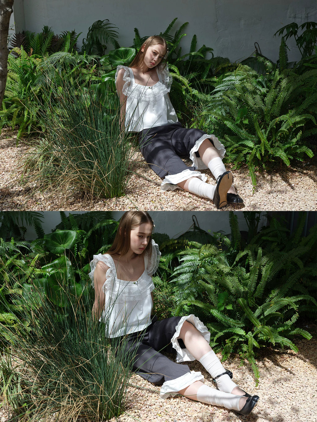 SOOMIE Floral Lace Crop Top