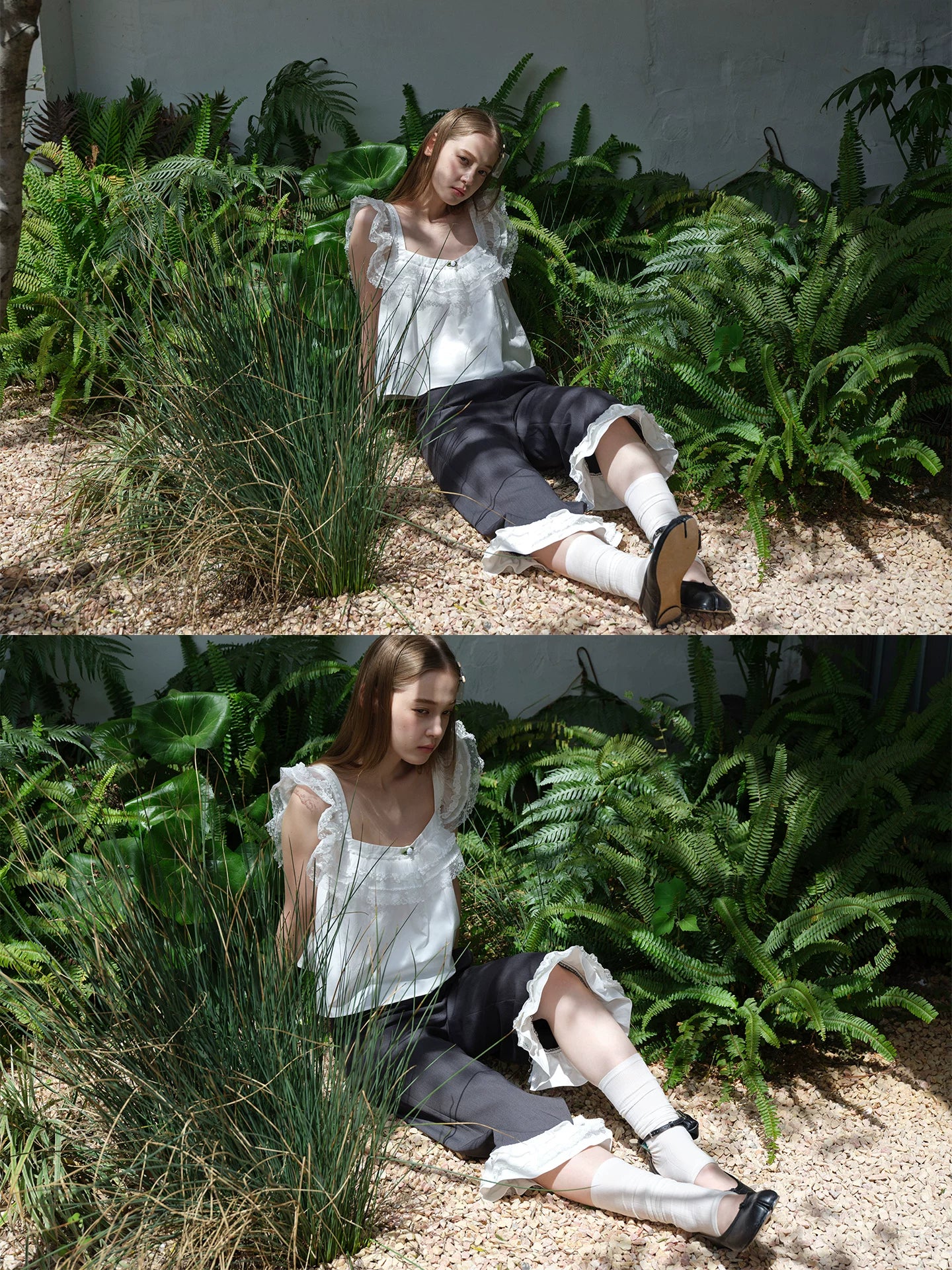 SOOMIE Floral Lace Crop Top