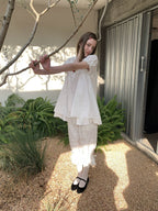 SOOMIE Cotton Lace Tank Top