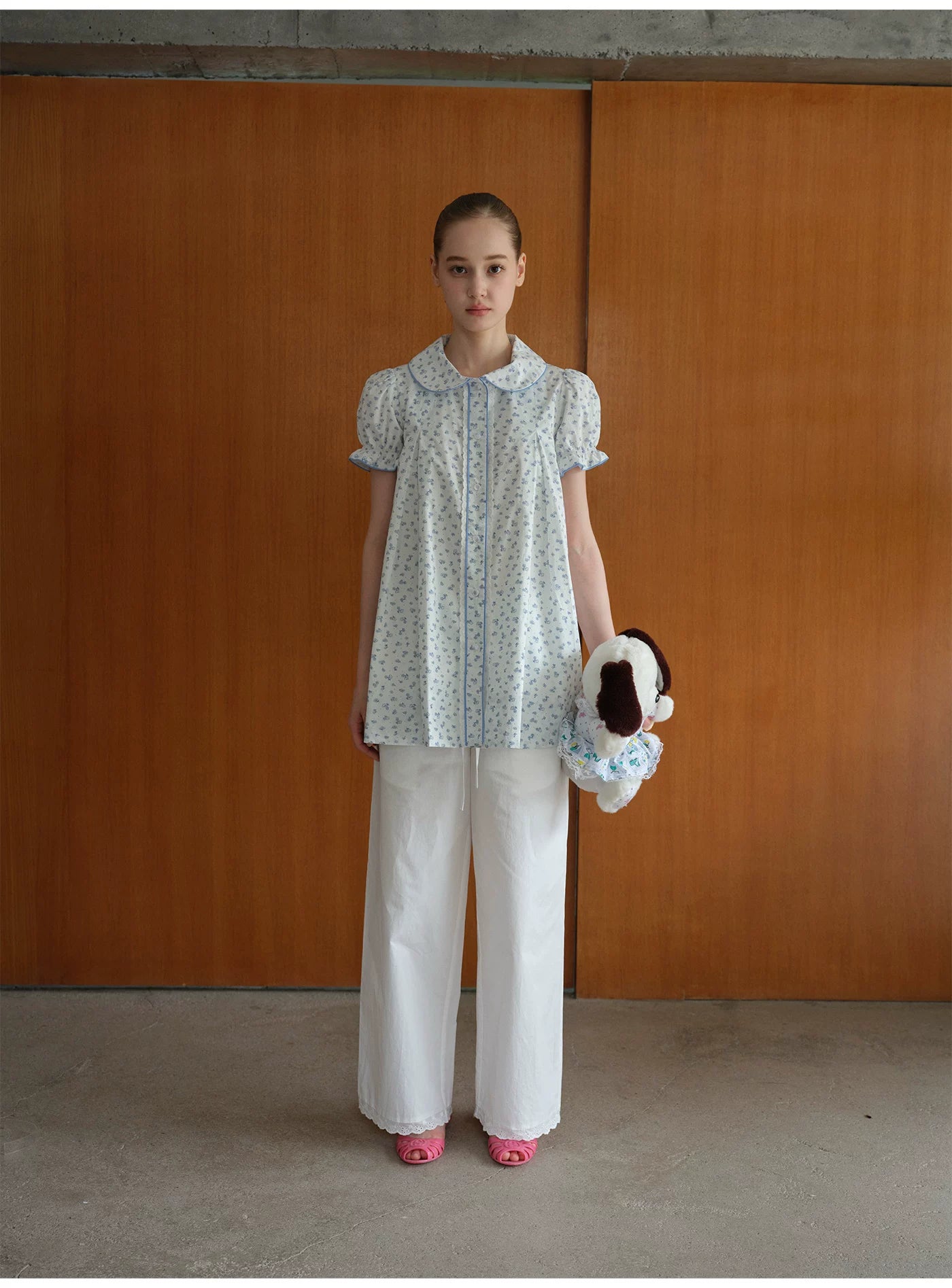 SOOMIE Floral Puff Sleeve Top