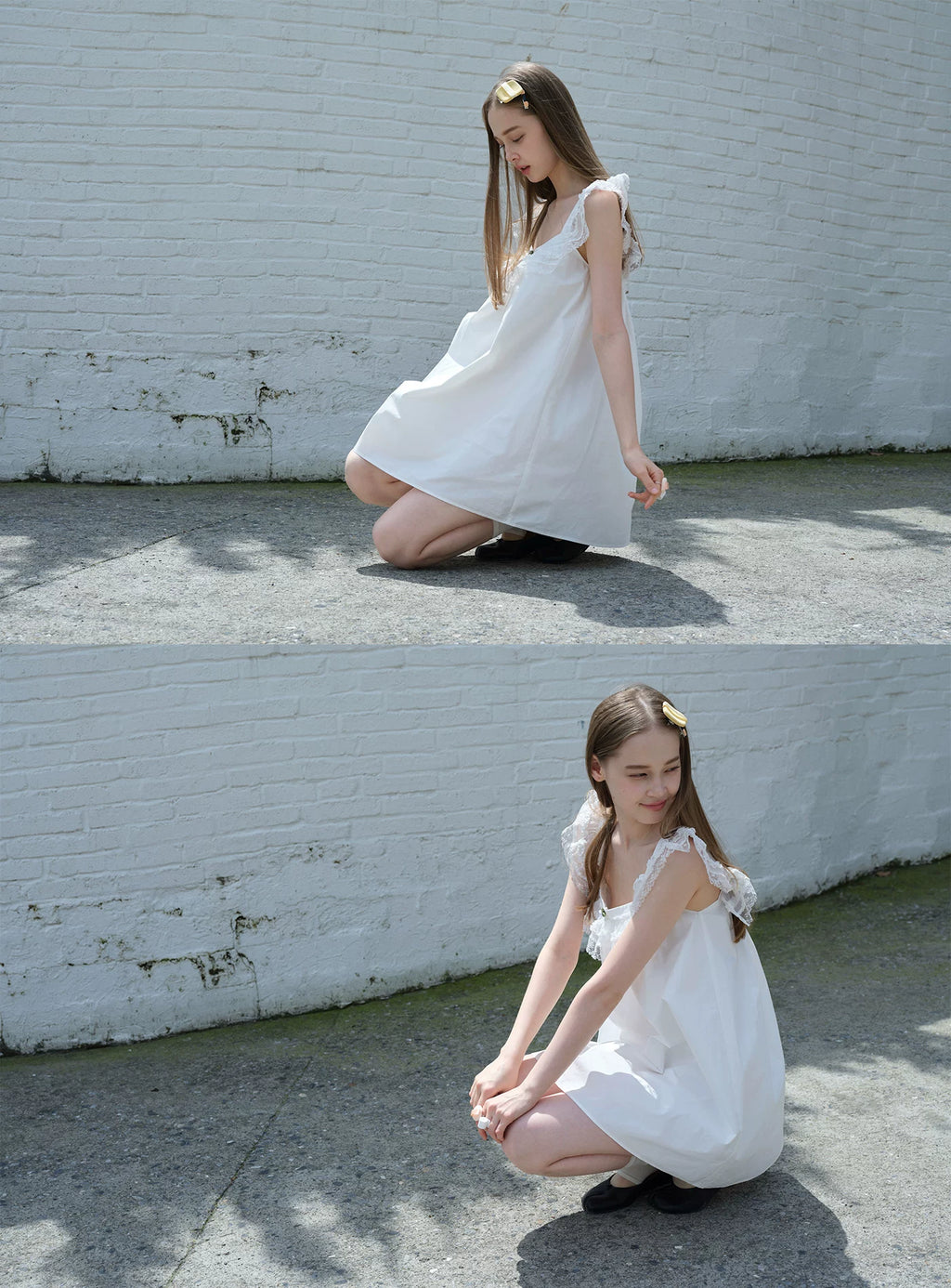 SOOMIE Floral Frill Sleeve Top