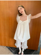 SOOMIE Floral Frill Sleeve Top