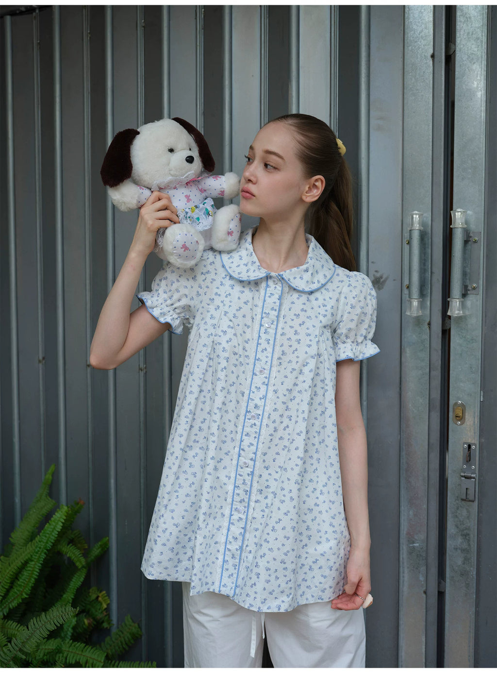 SOOMIE Floral Puff Sleeve Top