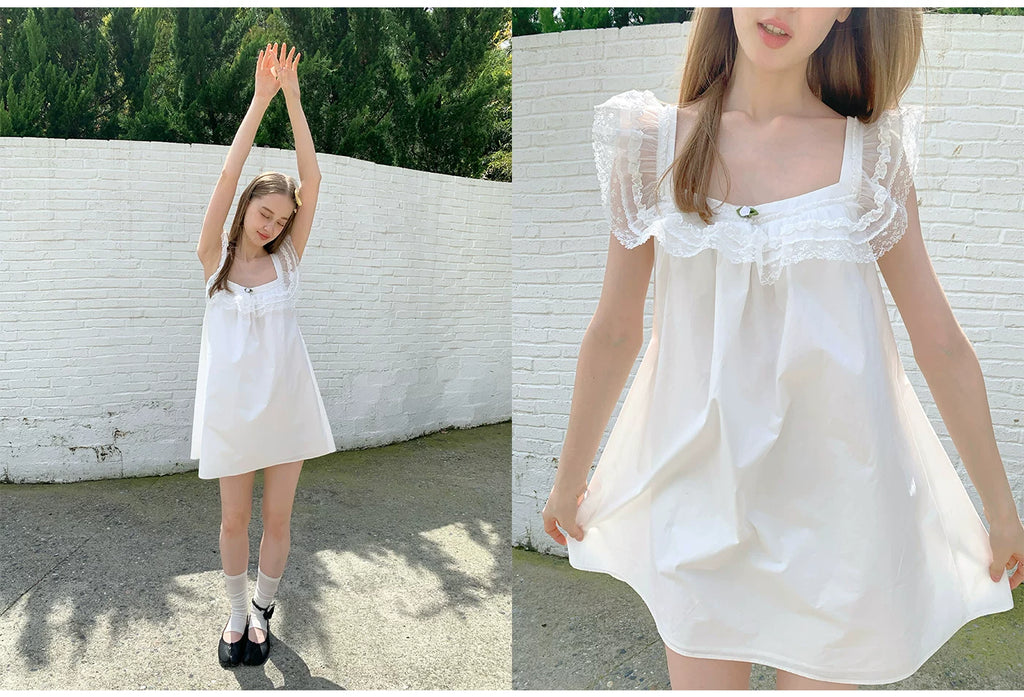 SOOMIE Floral Frill Sleeve Top