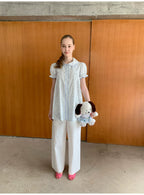 SOOMIE Floral Puff Sleeve Top