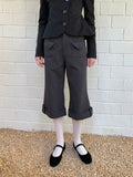 SOOMIE Low-Rise Wool Wide Pants