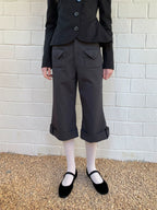 SOOMIE Low-Rise Wool Wide Pants