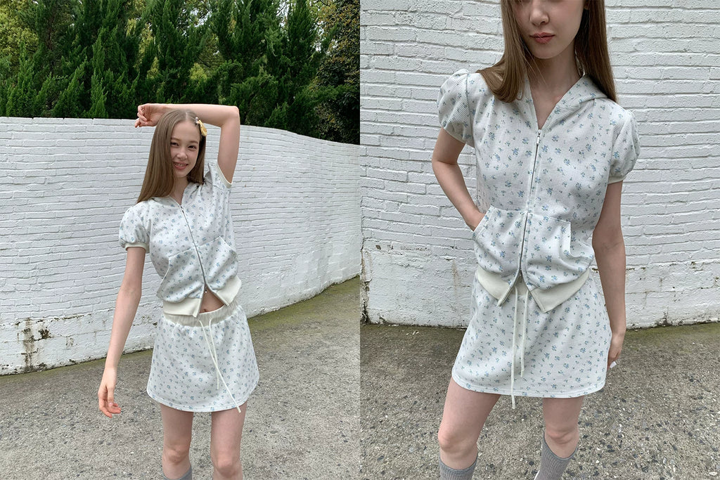 SOOMIE Floral Puff Sleeve Blouse