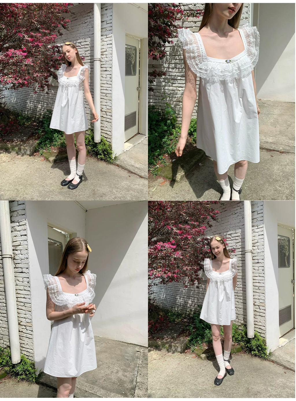 SOOMIE Floral Frill Sleeve Top