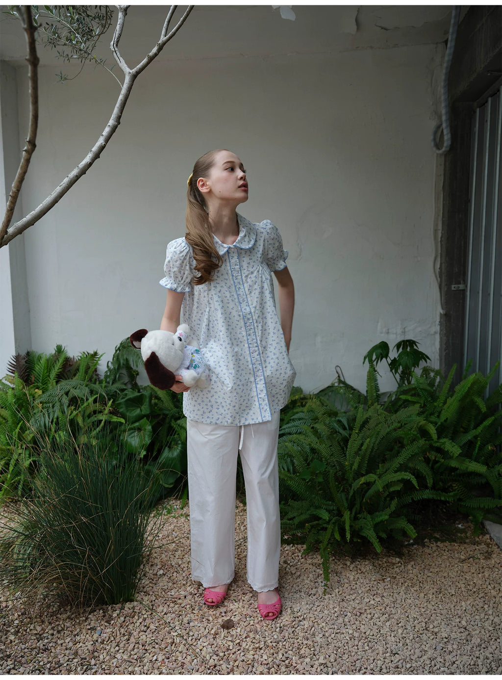 SOOMIE Floral Puff Sleeve Top