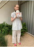 SOOMIE Floral Puff Sleeve Top