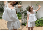 SOOMIE Floral Lace Crop Top
